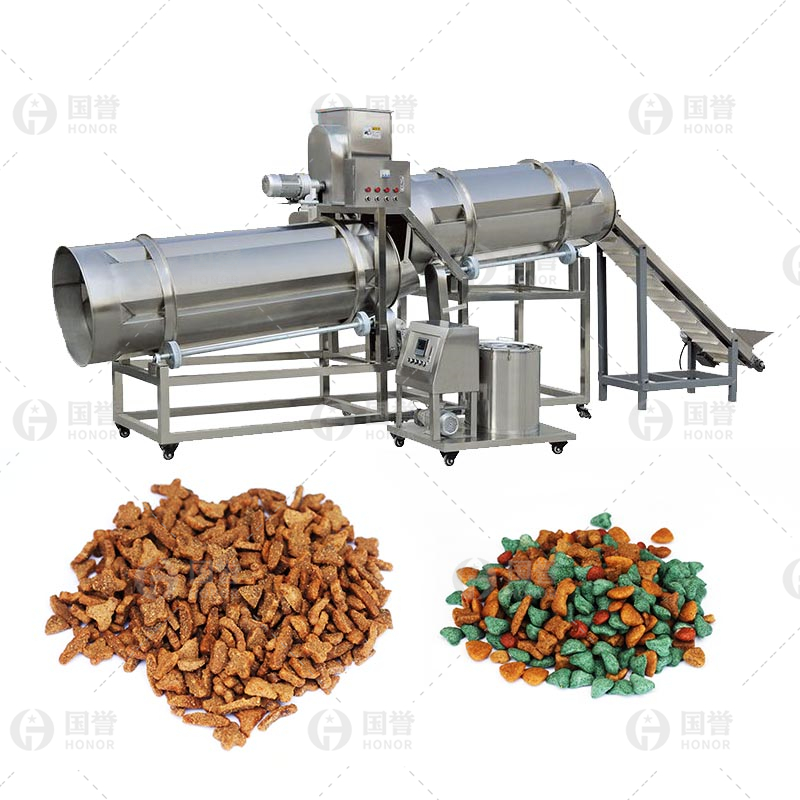 宠物粮膨化机生产线 狗粮猫粮双螺杆膨化机设备 带有技术配方