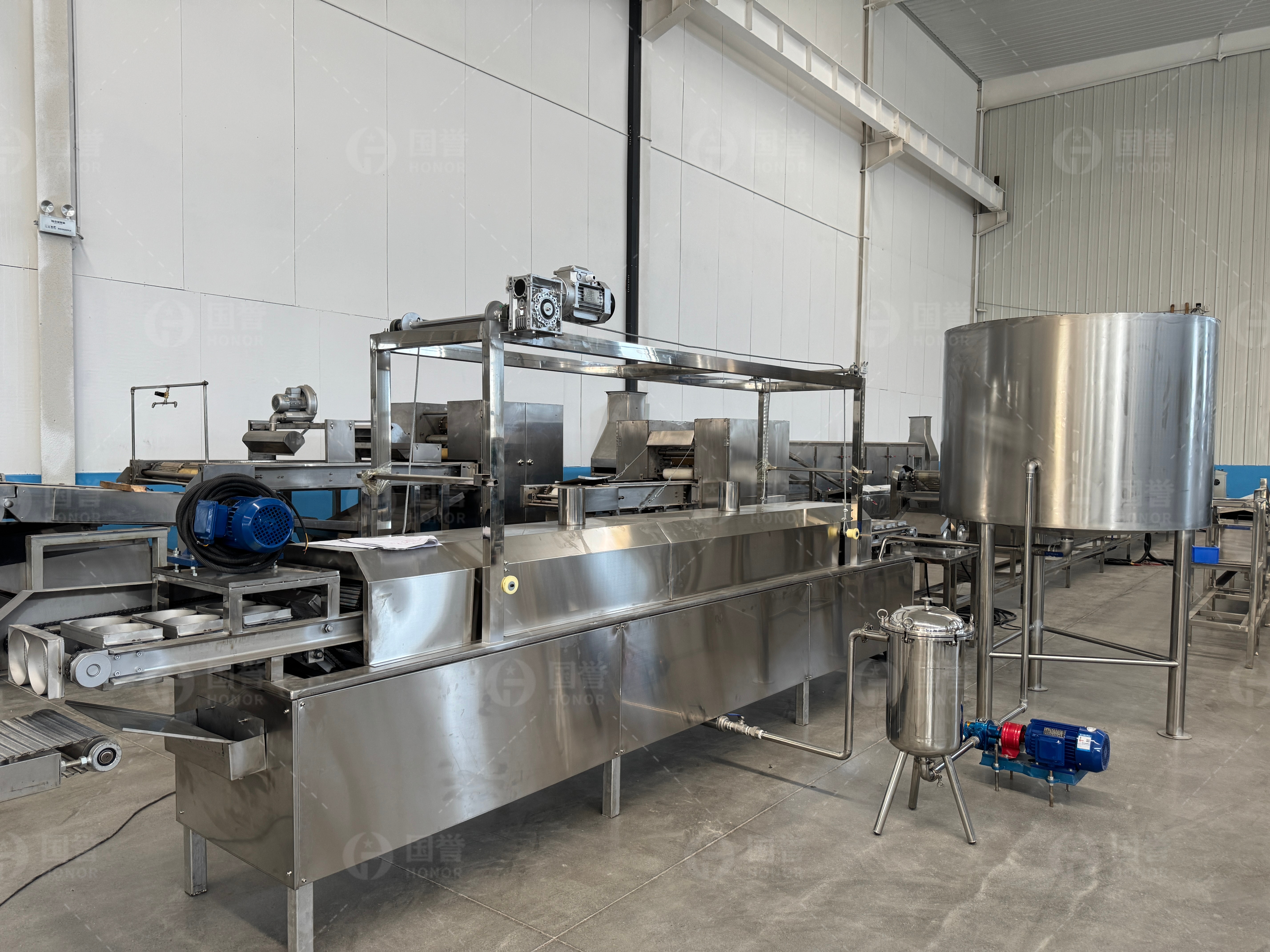 11000包方便面电加热油炸机