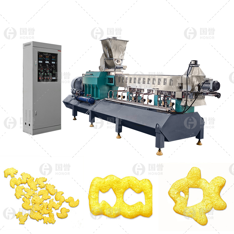 双螺杆挤压膨化机的工作原理是什么？