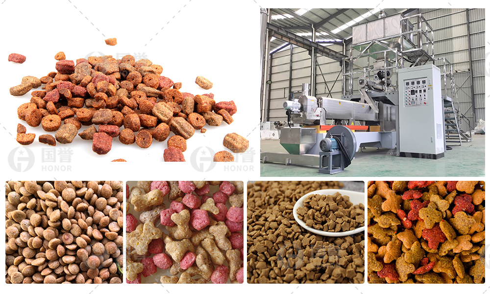 山东国誉宠物食品生产线：打造高质量膨化狗粮